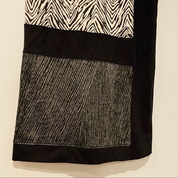 Ann Taylor Black/Gray Animal Print Tunic Mini Dress Size XS - Picture 4 of 6